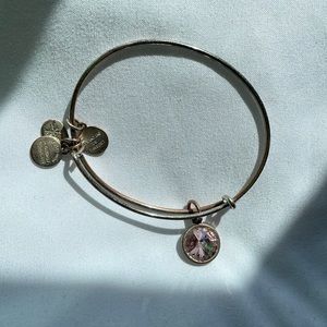 Alex and Ani Silver June Birthstone Adjustable Bracelet